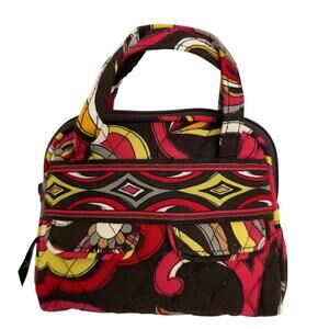 Vera Bradley Puccini Audrey Bag Mini Tote Cosmetic Trinkets Tiny Hand Bag